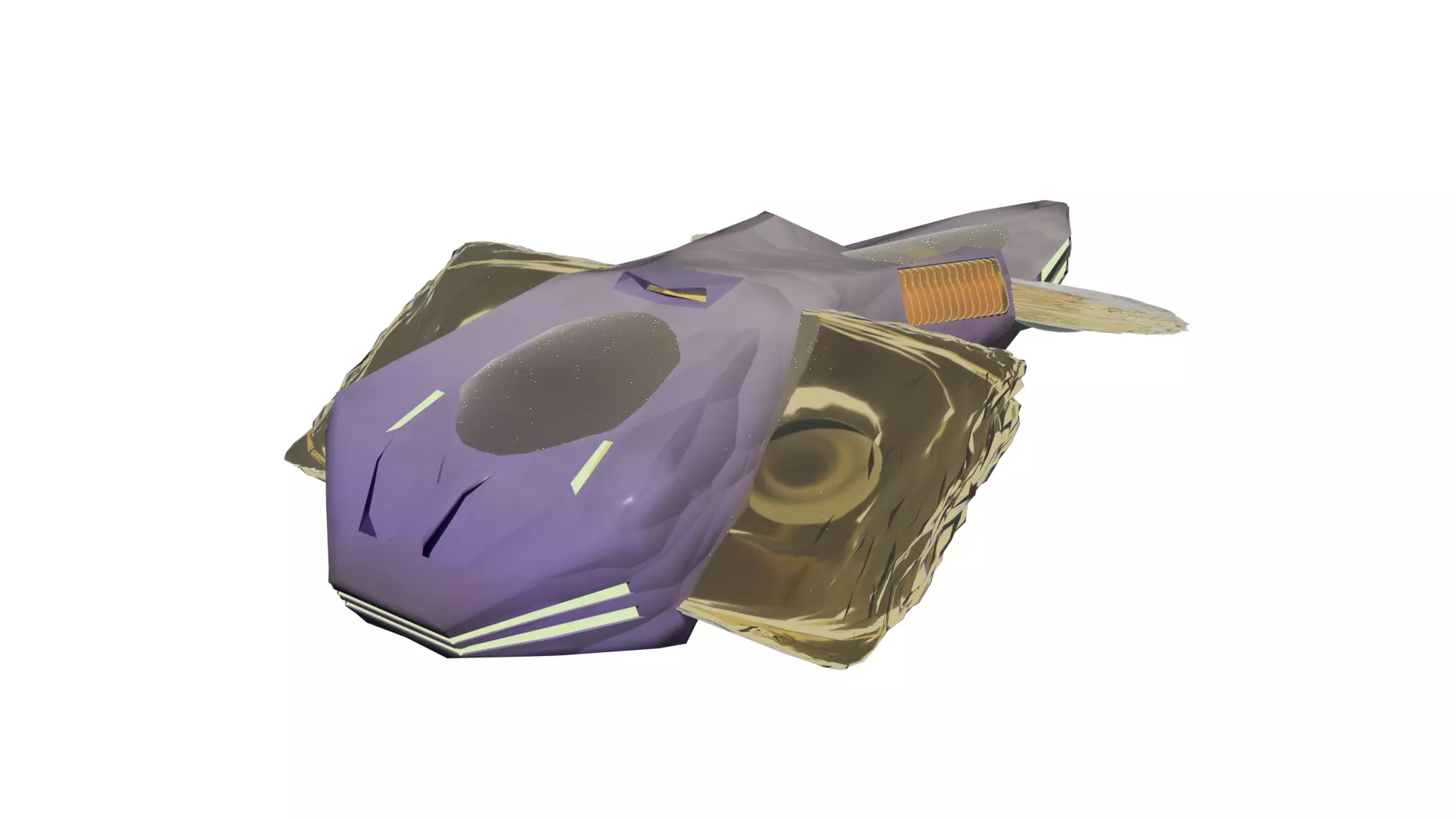 Rigged UFO 3D model_0