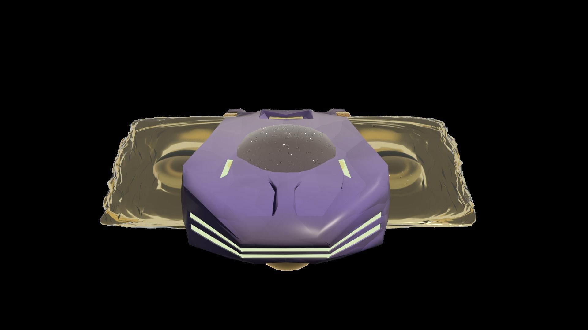 Rigged UFO 3D model_1