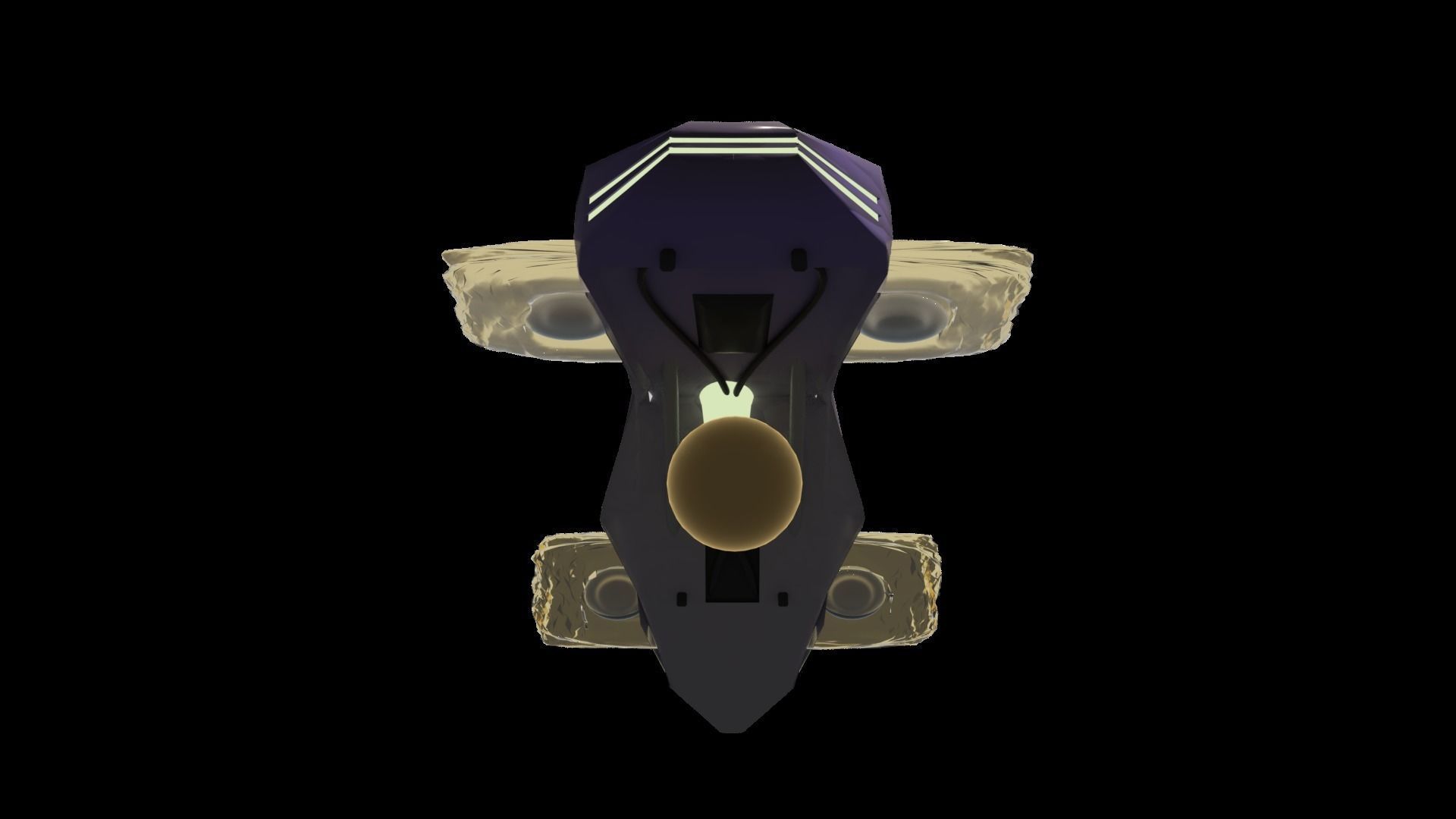 Rigged UFO 3D model_3