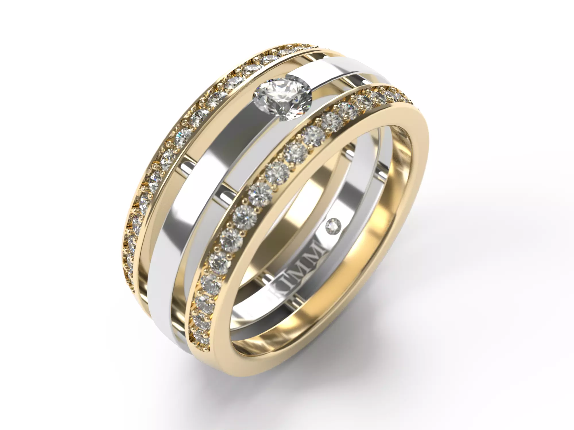 Ring 0138d all sizes 3D print model_0