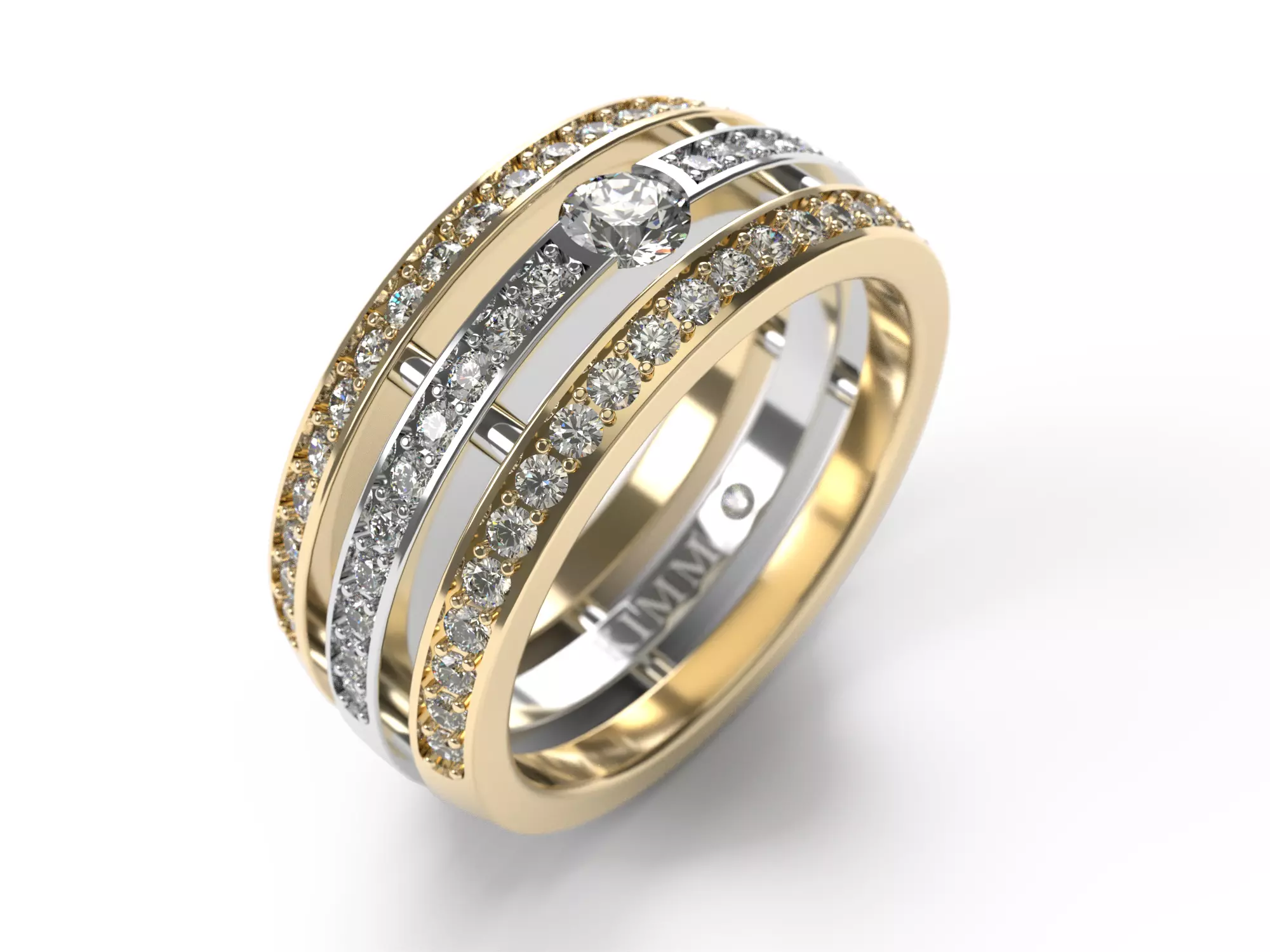 Ring 0138e all sizes 3D print model_0