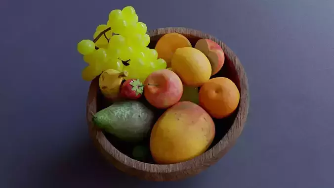 Fruits Low Poly Pack