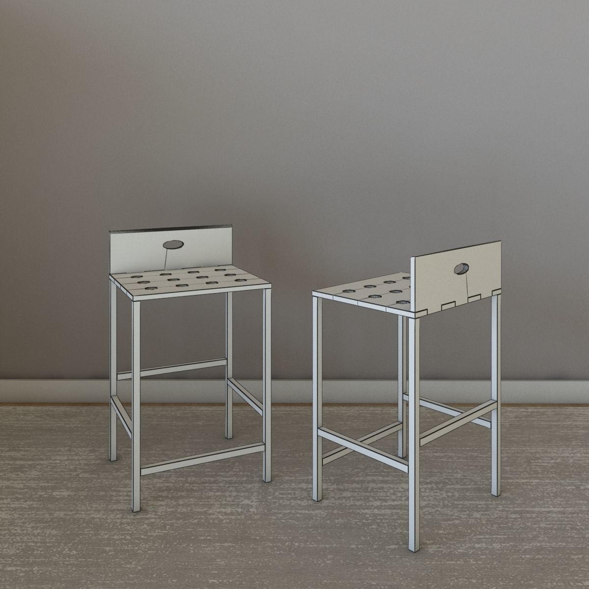 Interior furniture architecture models pack 3D model_15