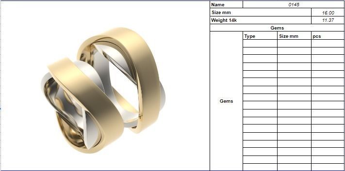 Ring 0145 3D print model_1