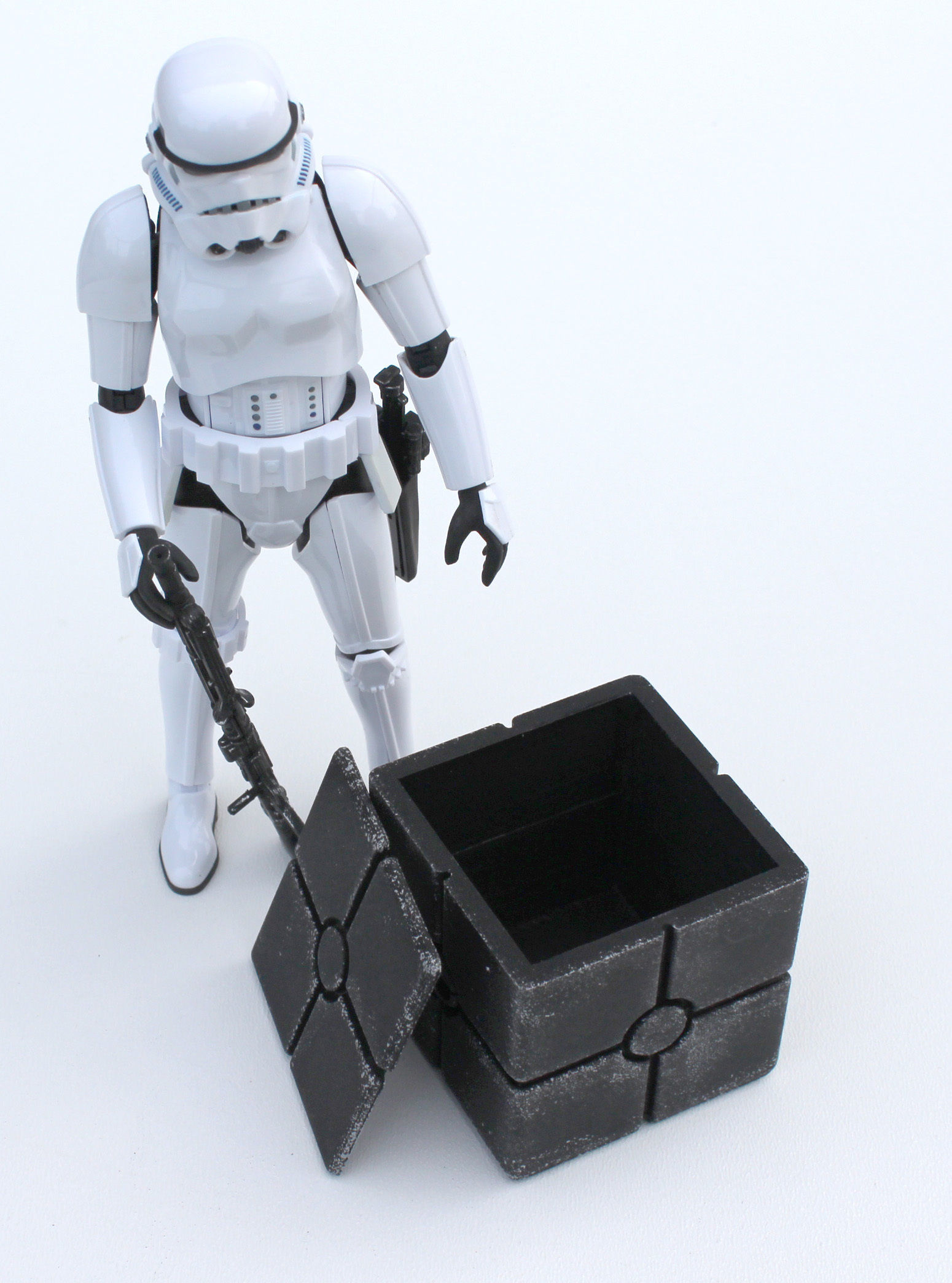 Star Wars black container crate 1-6 scale 3D print model_26