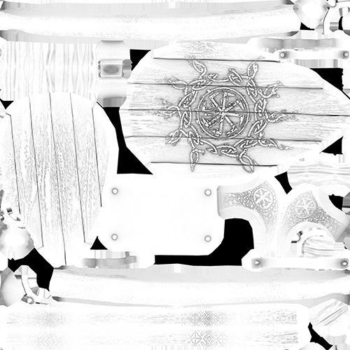 Slavic Warrior - Low-poly model of the character Low-poly 3D model_34