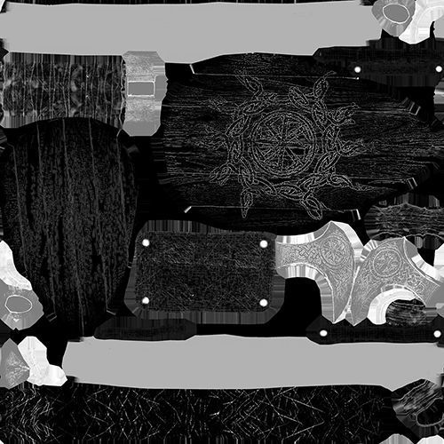 Slavic Warrior - Low-poly model of the character Low-poly 3D model_38