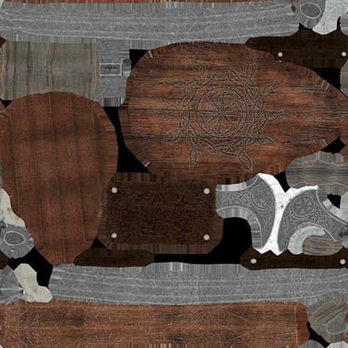 Slavic Warrior - Low-poly model of the character Low-poly 3D model_35