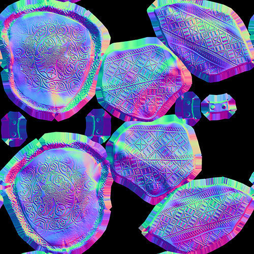 Slavic Warrior - Low-poly model of the character Low-poly 3D model_20