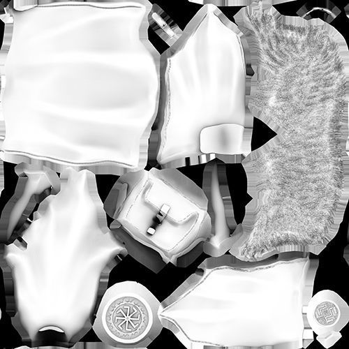 Slavic Warrior - Low-poly model of the character Low-poly 3D model_31