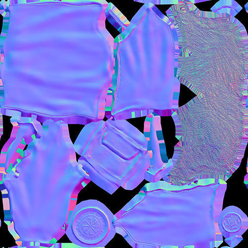 Slavic Warrior - Low-poly model of the character Low-poly 3D model_29