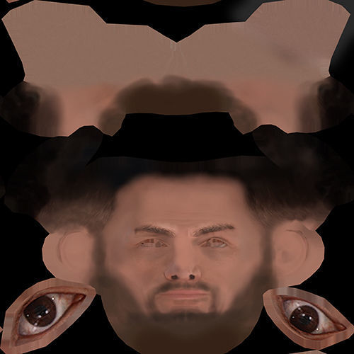 Slavic Warrior - Low-poly model of the character Low-poly 3D model_23