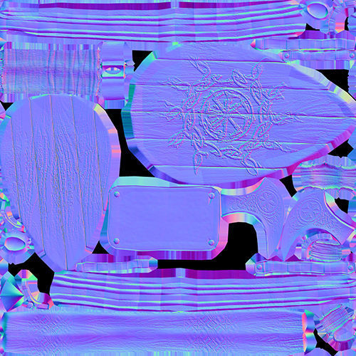 Slavic Warrior - Low-poly model of the character Low-poly 3D model_36