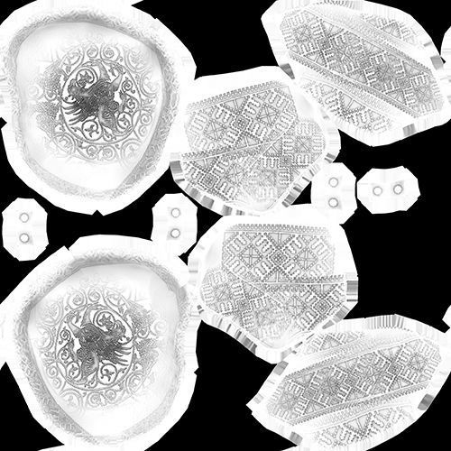 Slavic Warrior - Low-poly model of the character Low-poly 3D model_19