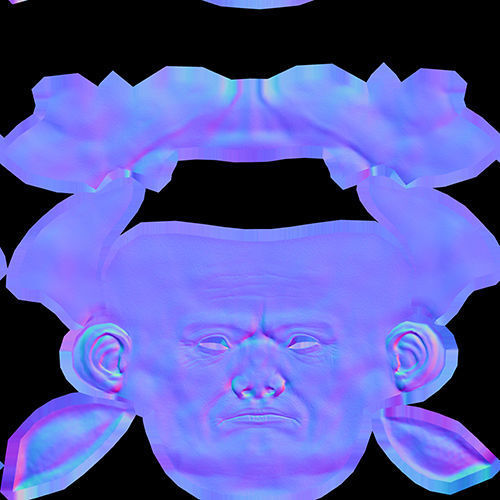 Slavic Warrior - Low-poly model of the character Low-poly 3D model_24