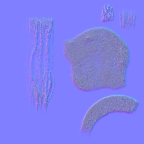 Slavic Warrior - Low-poly model of the character Low-poly 3D model_40