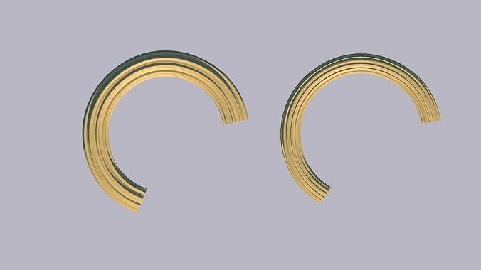 Pasta macaroni two types high poly 3D model