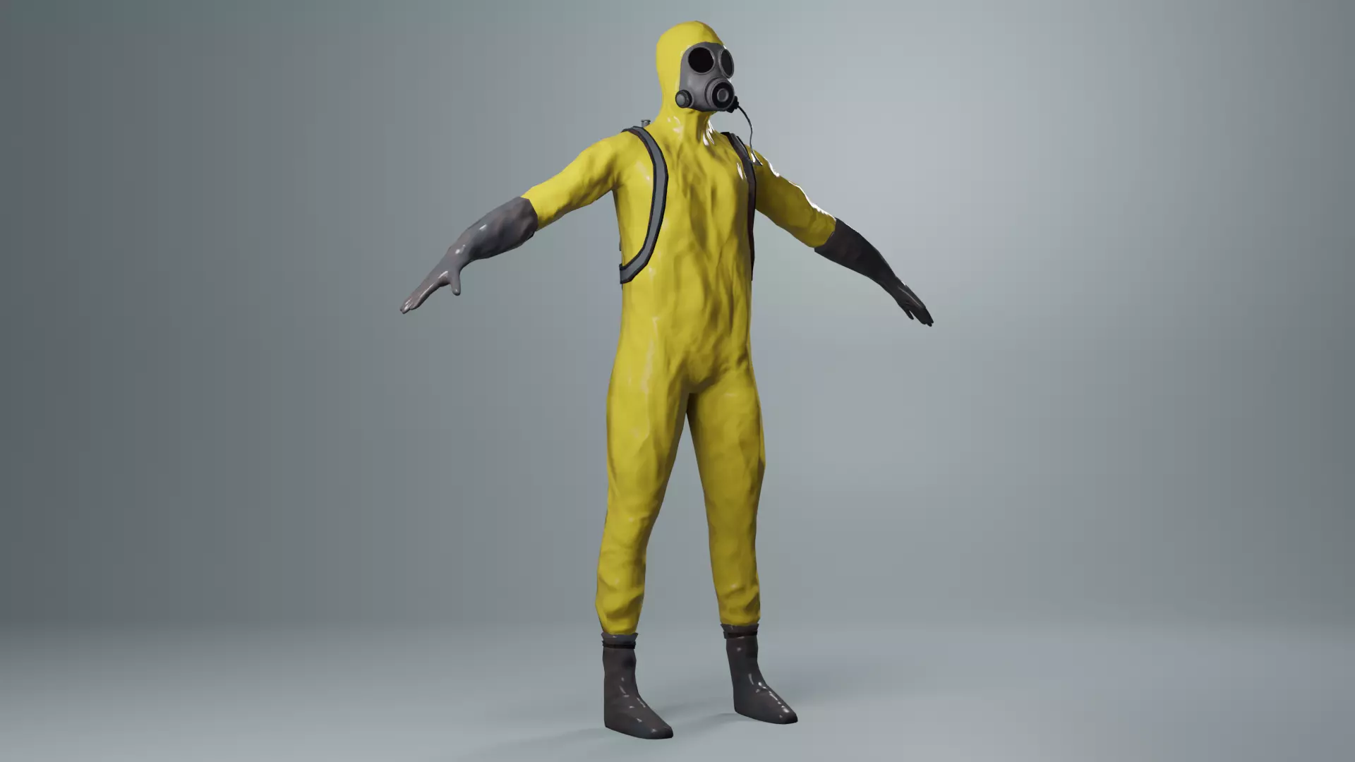 Hazmat suit Low-poly 3D model