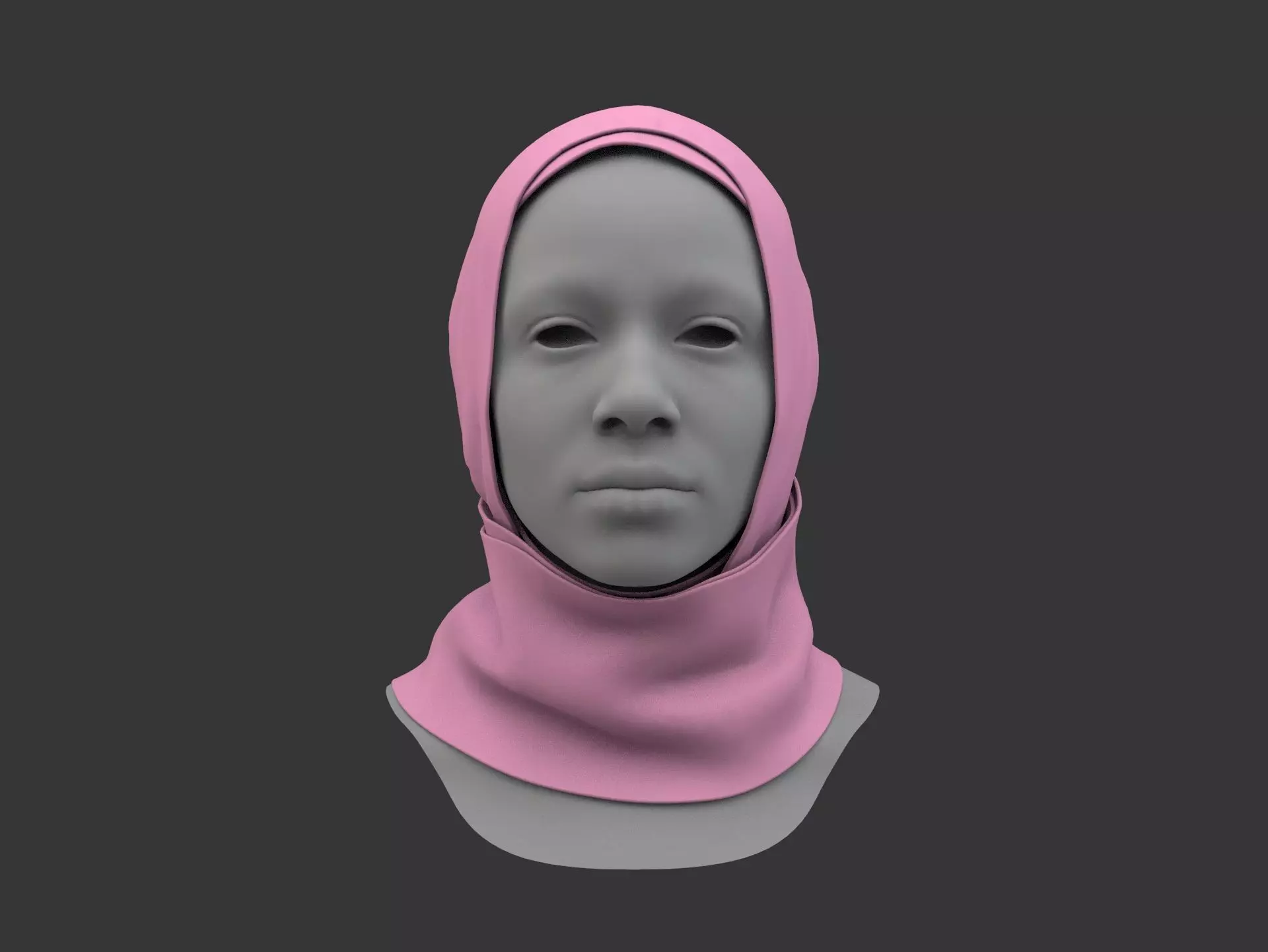 Hijab traditional headscarf for women Marvelous Designer 3D model