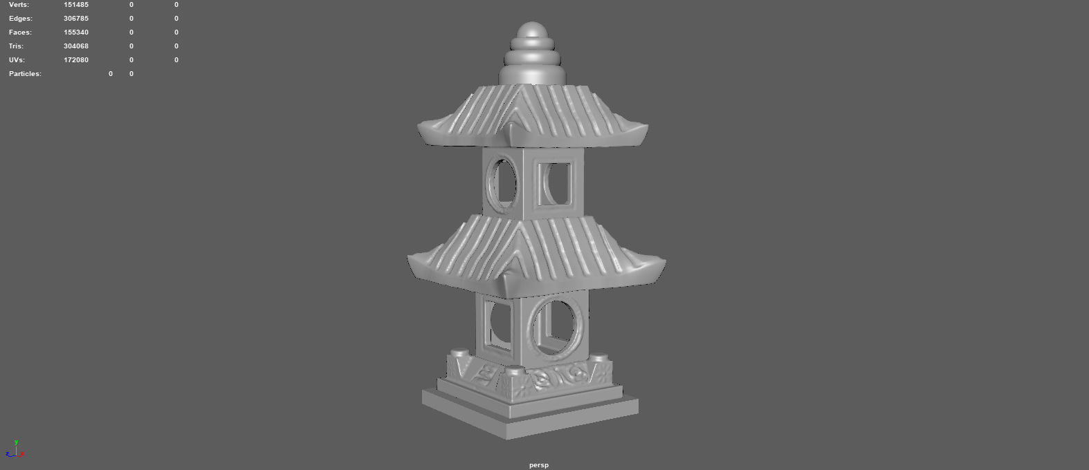 THAILAND GARDEN LAMP 3D model_8