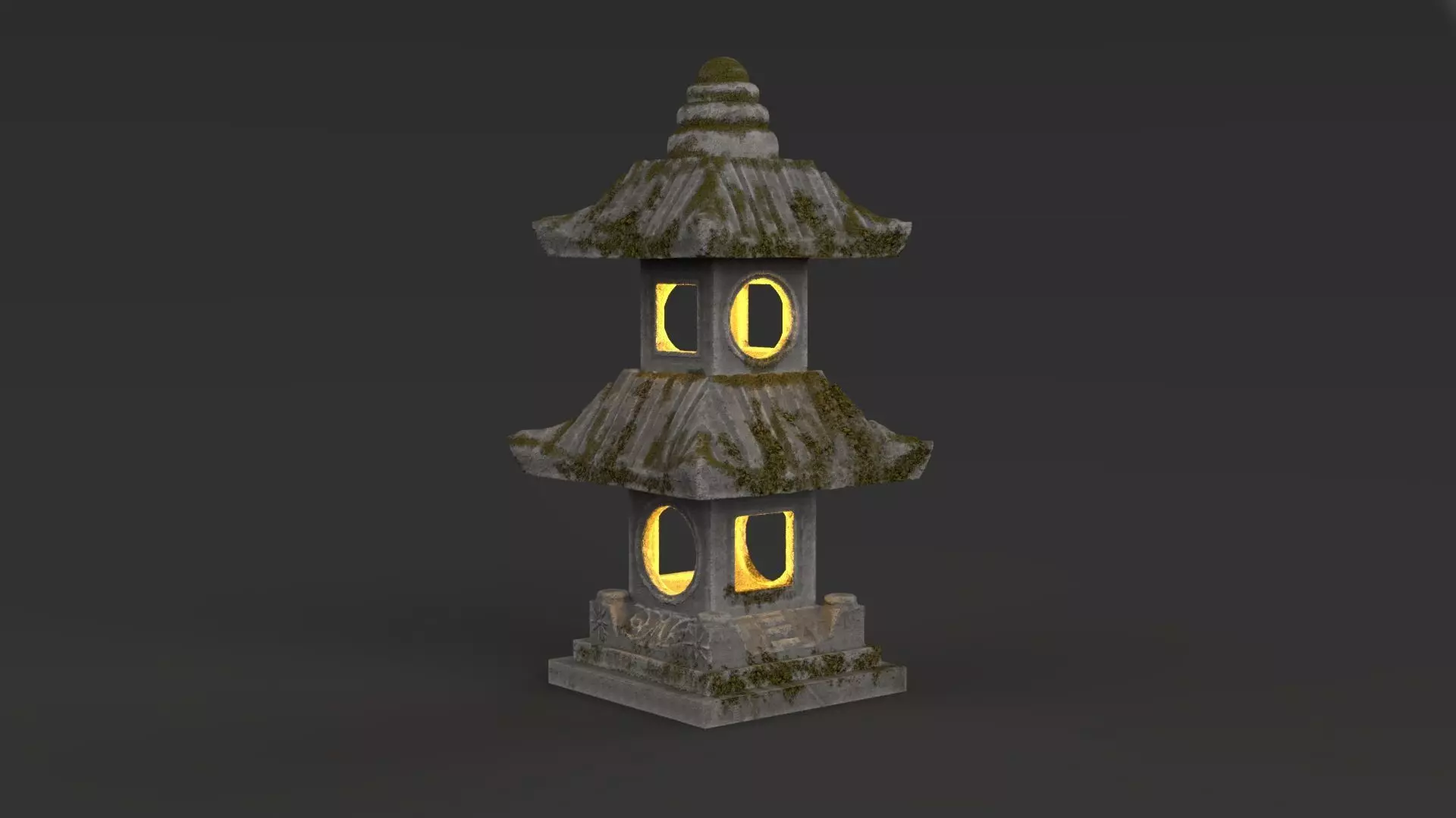 THAILAND GARDEN LAMP 3D model_0