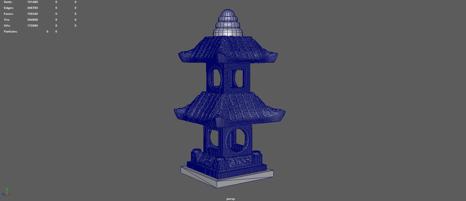 THAILAND GARDEN LAMP 3D model_9