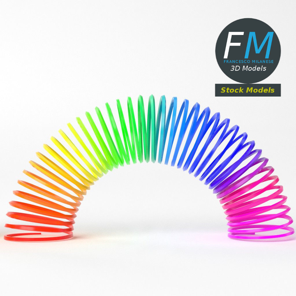 Magic springs toy set 3D model_5