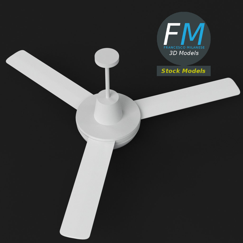 Ceiling fan 1 3D model_5