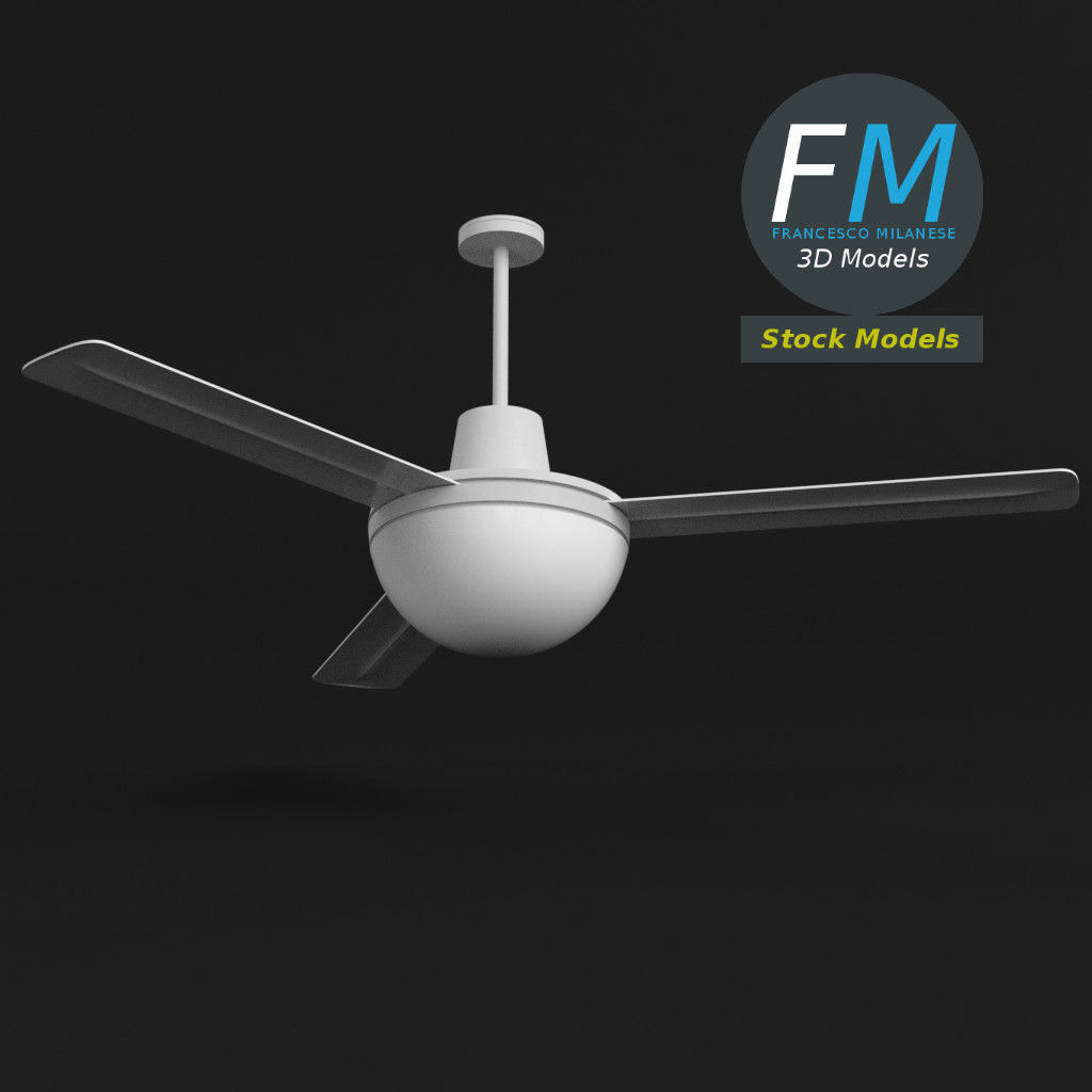 Ceiling fan 1 3D model_3
