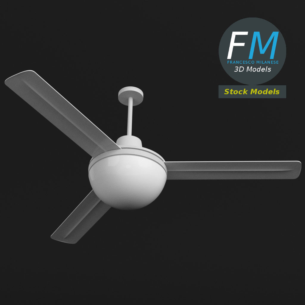 Ceiling fan 1 3D model_4