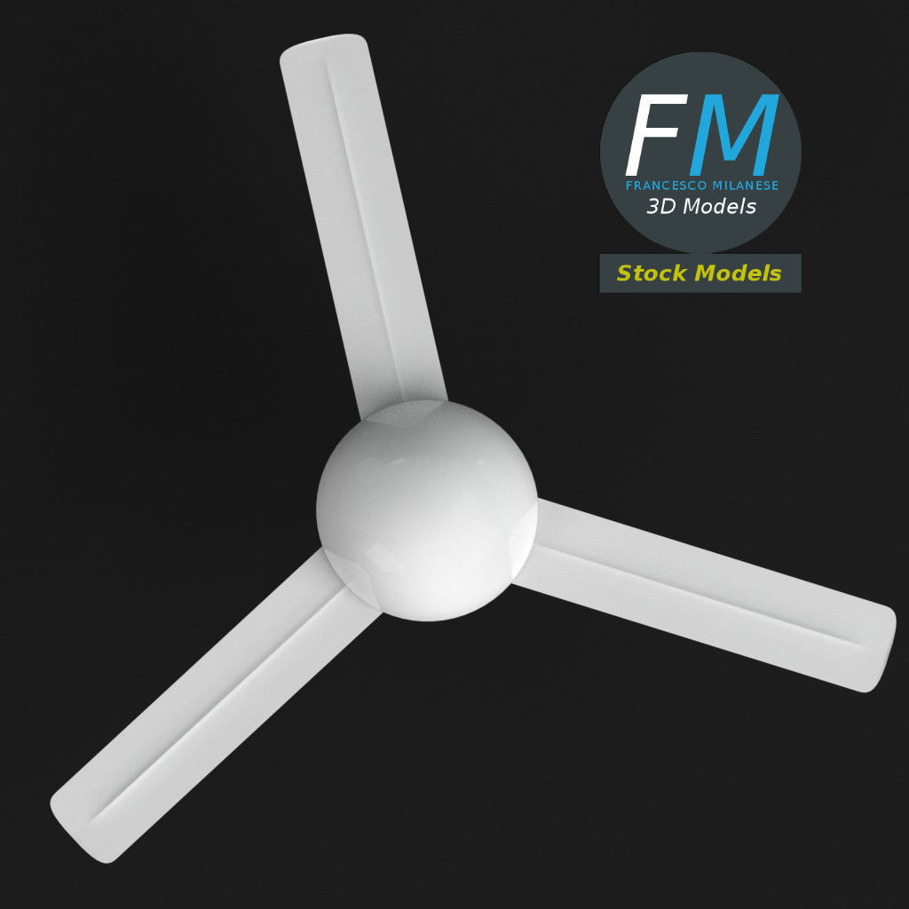 Ceiling fan 1 3D model_6