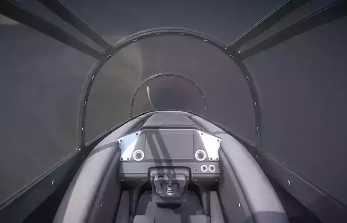 New Futuristic Jet Cockpit Wip-2 Version 1 Free 3D model