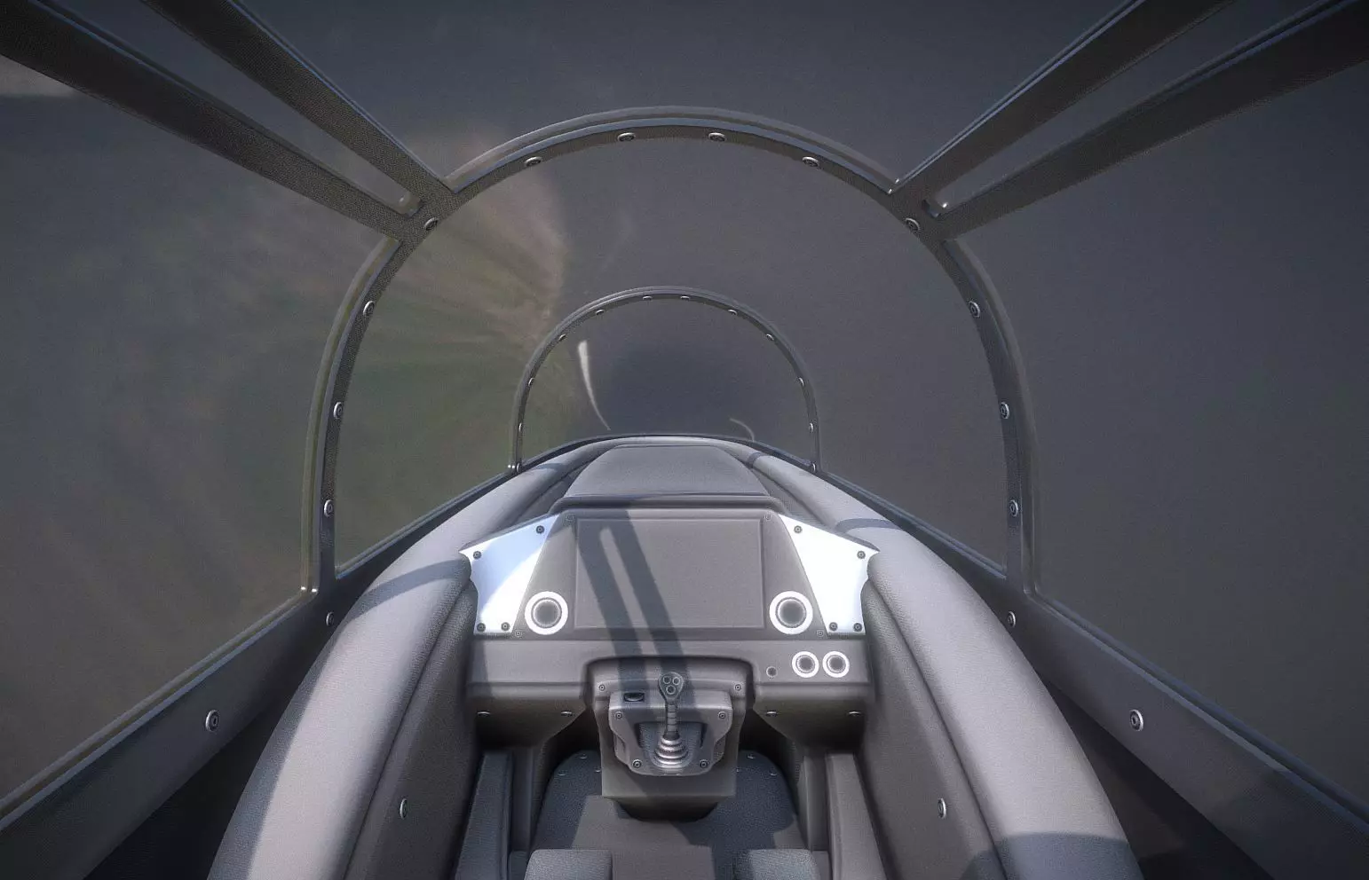 New Futuristic Jet Cockpit Wip-2 Version 1 Free 3D model