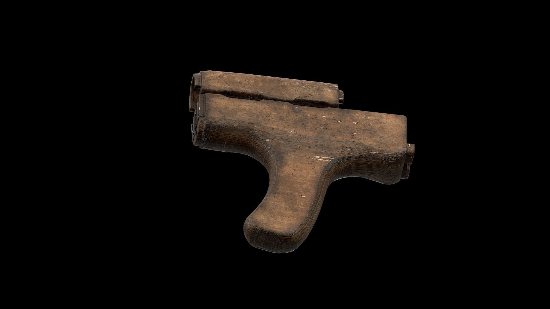  AK - Handguard - Romanian  Low-poly 3D model_6