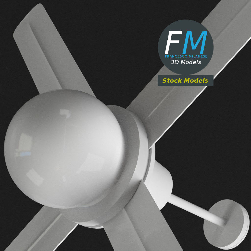 Ceiling fan 2 3D model_6
