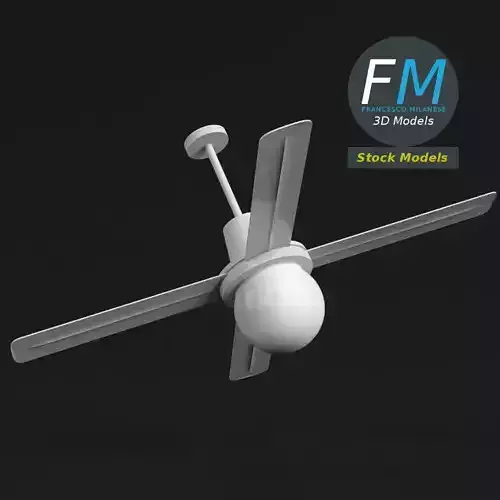 Ceiling fan 2 3D model