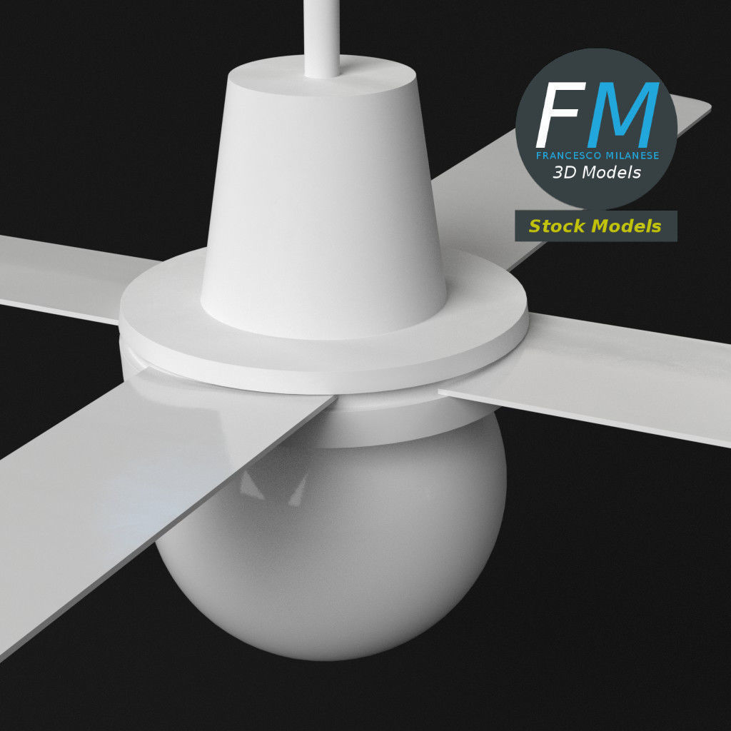 Ceiling fan 2 3D model_5