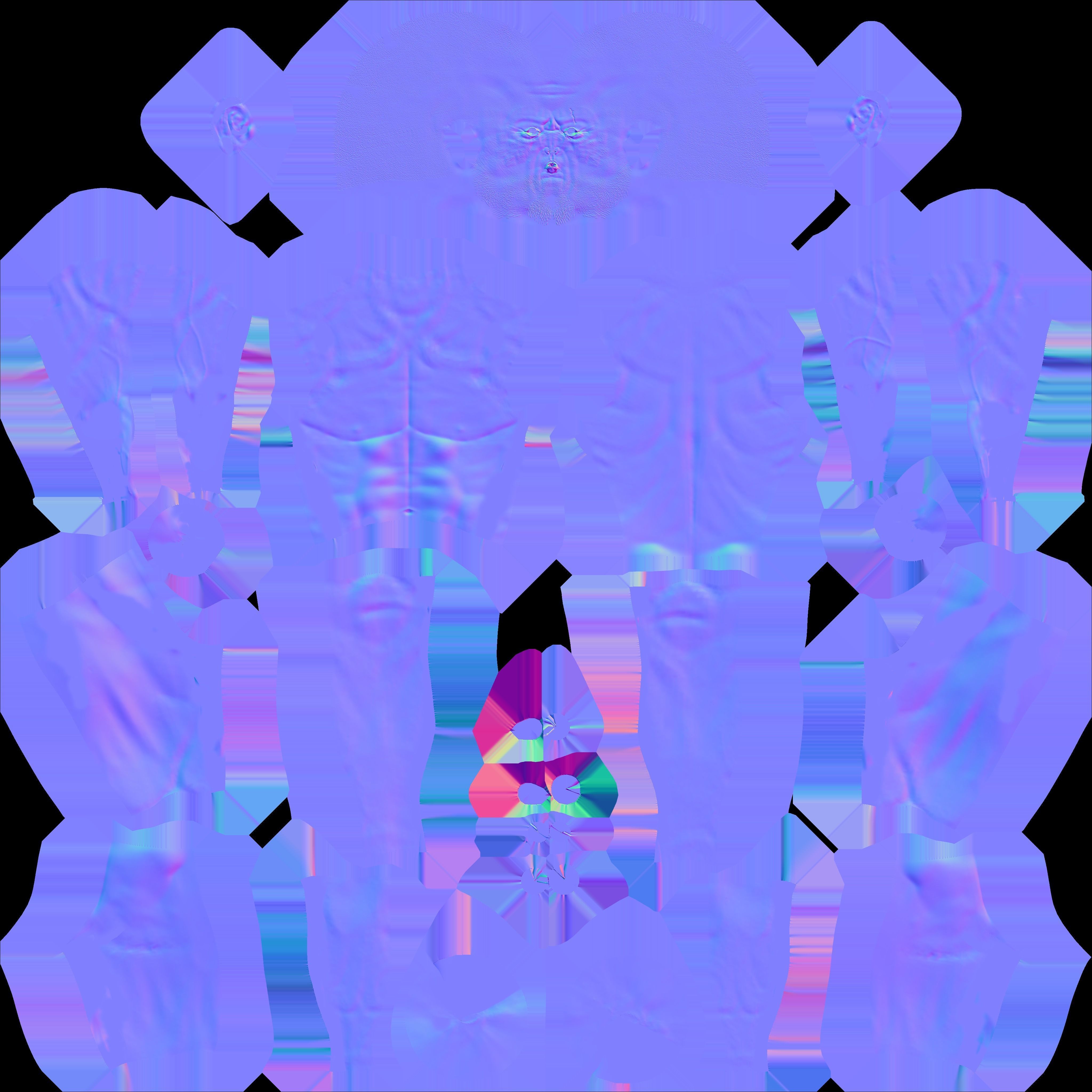 Spartan game ready mid poly rigid character Low-poly 3D model_11