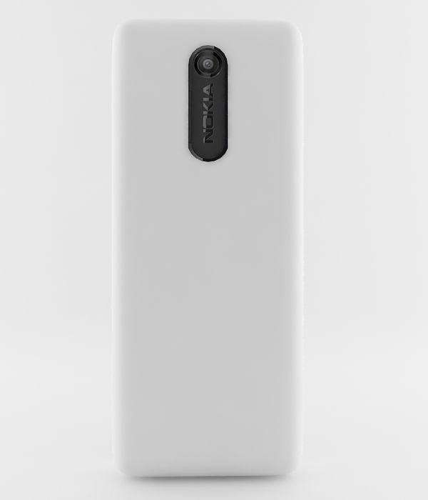 Nokia 108 Dual SIM White 3D model_4