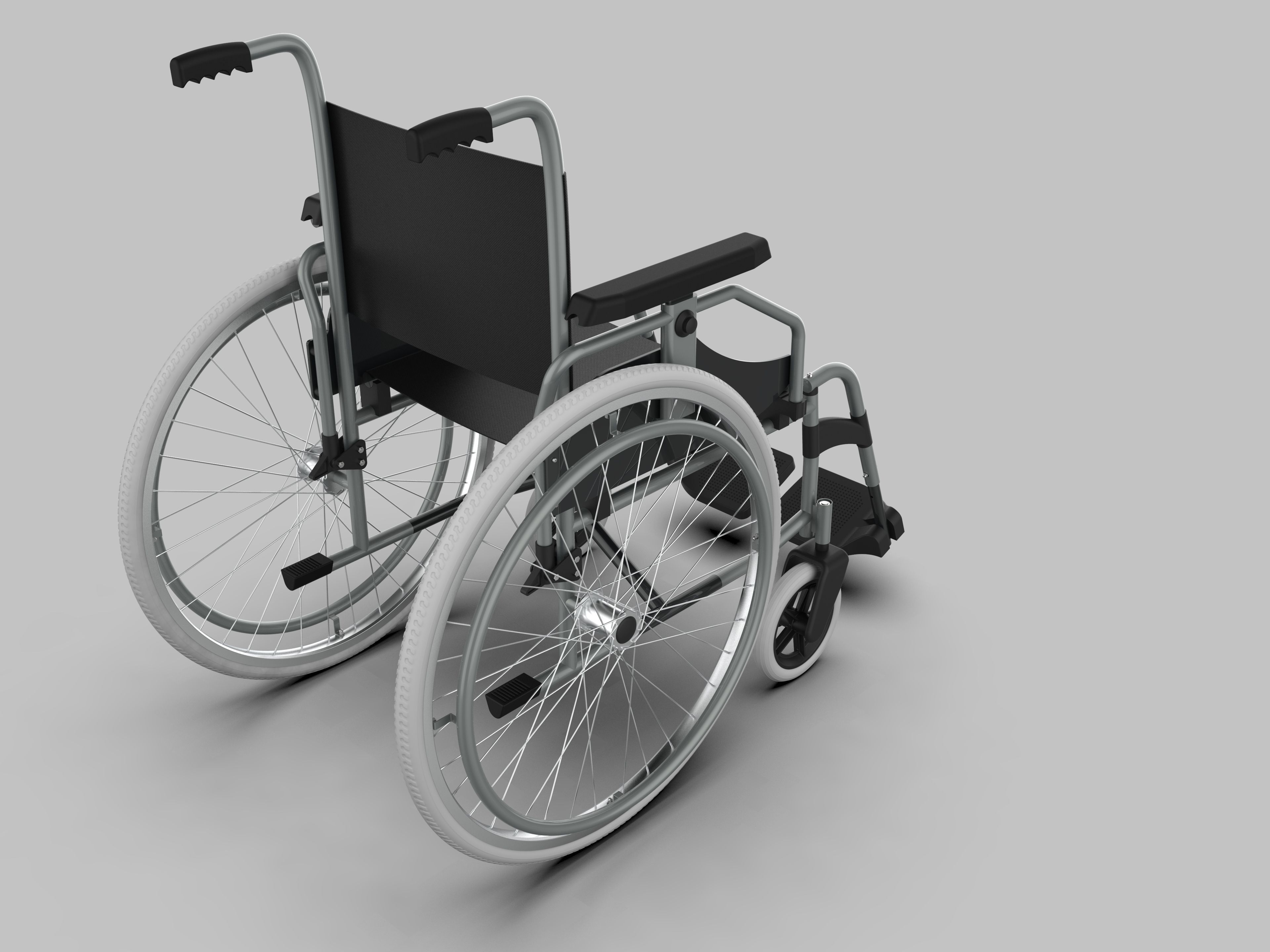 Wheelchair 3D model_5