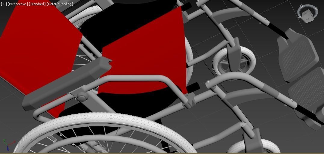 Wheelchair 3D model_14