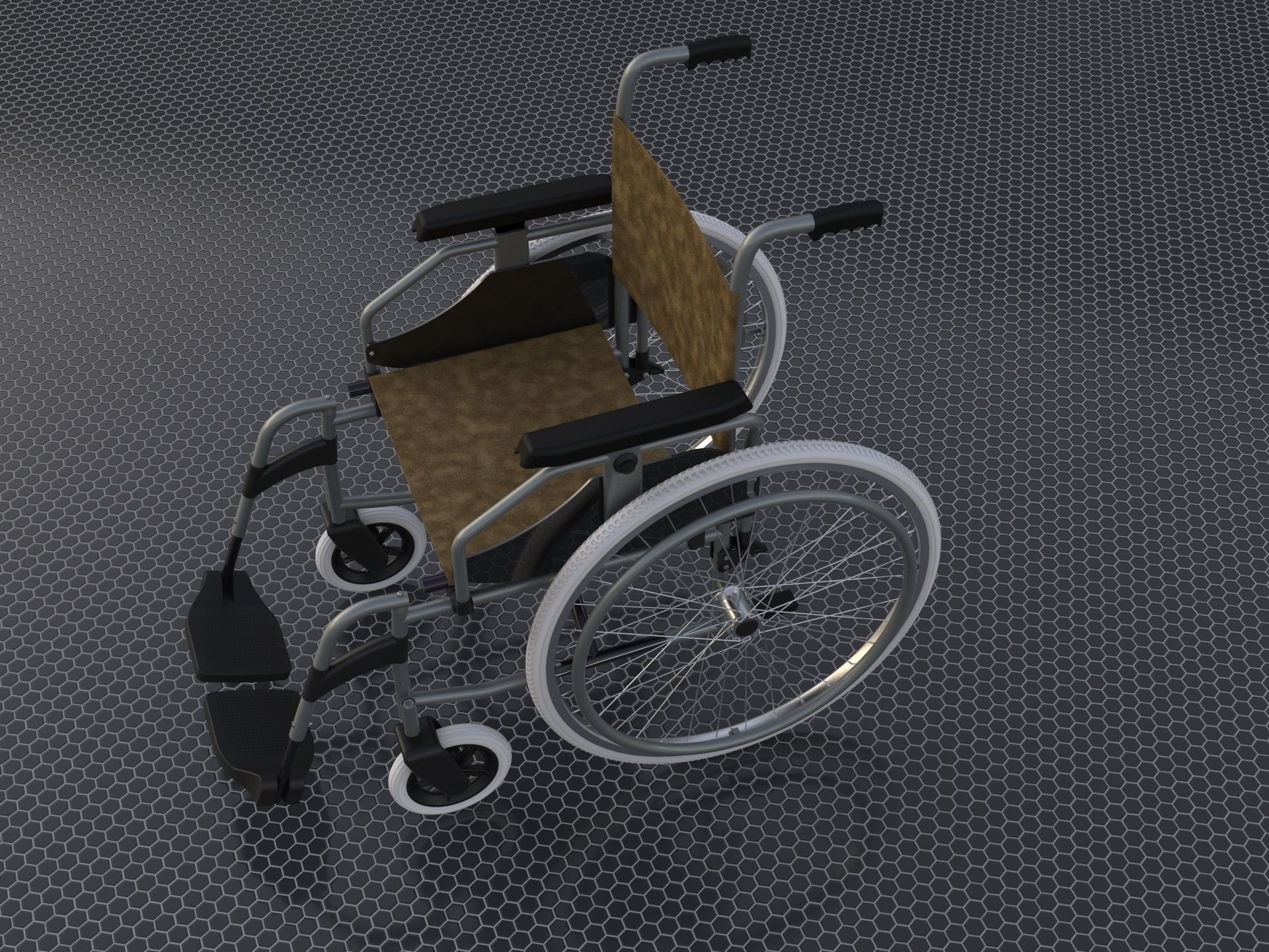 Wheelchair 3D model_7