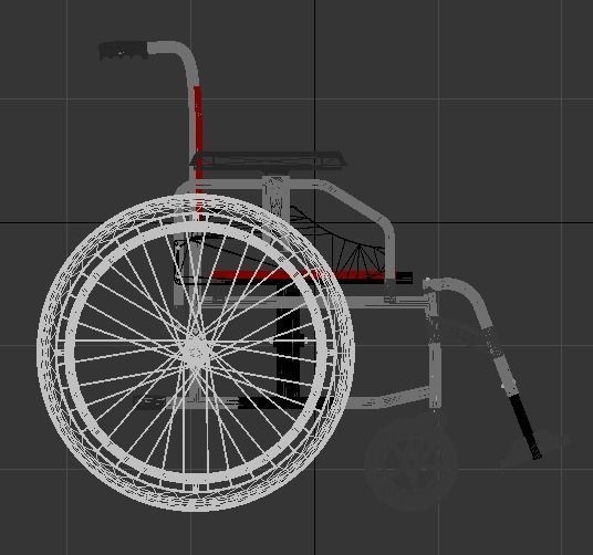 Wheelchair 3D model_11