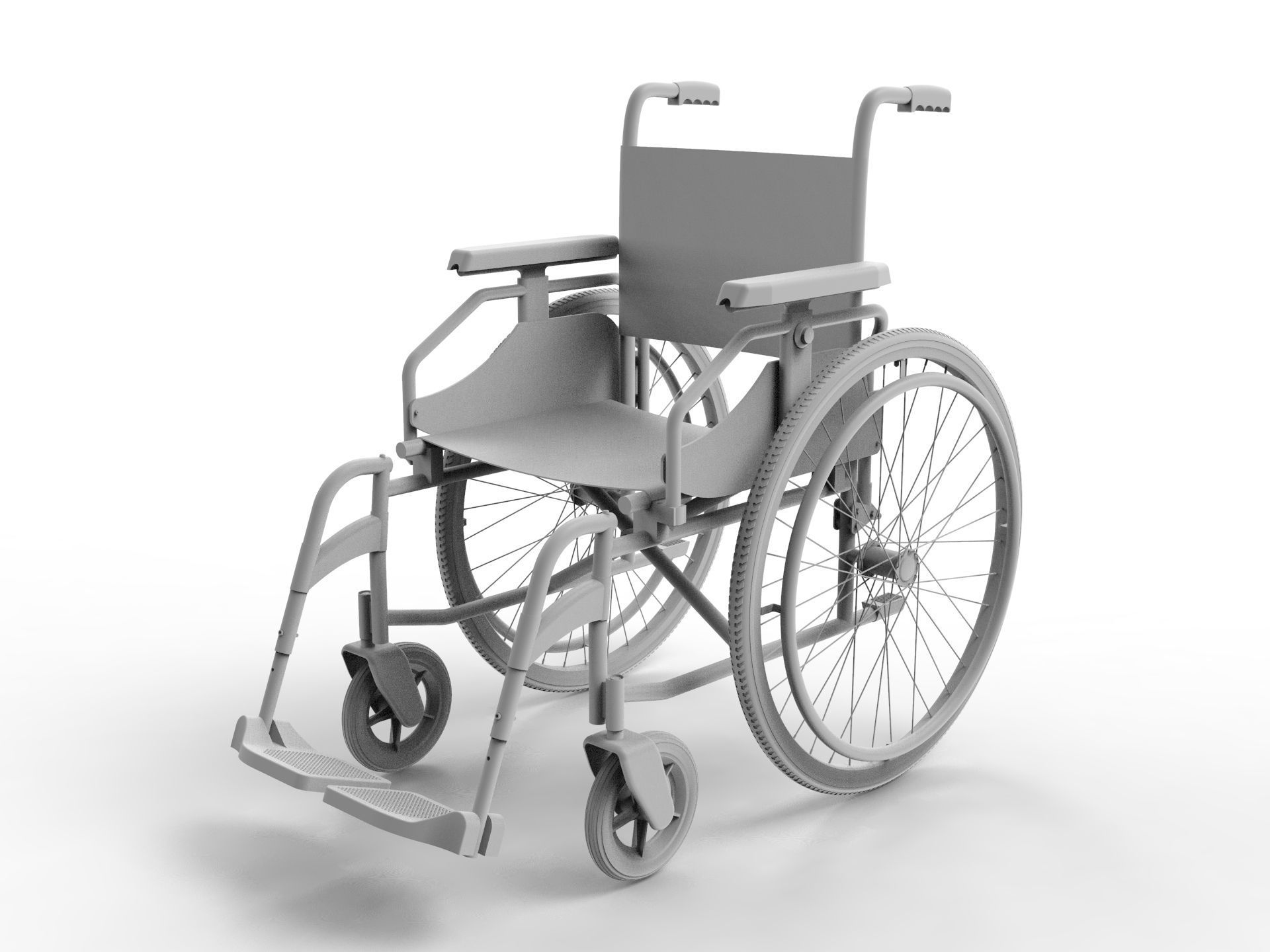 Wheelchair 3D model_1