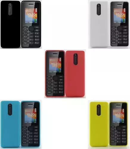 Nokia 108 Dual SIM collection 3D model