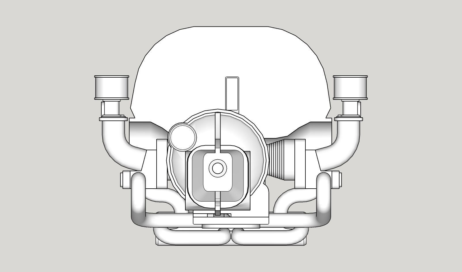Printable VW engine 3D print model_7