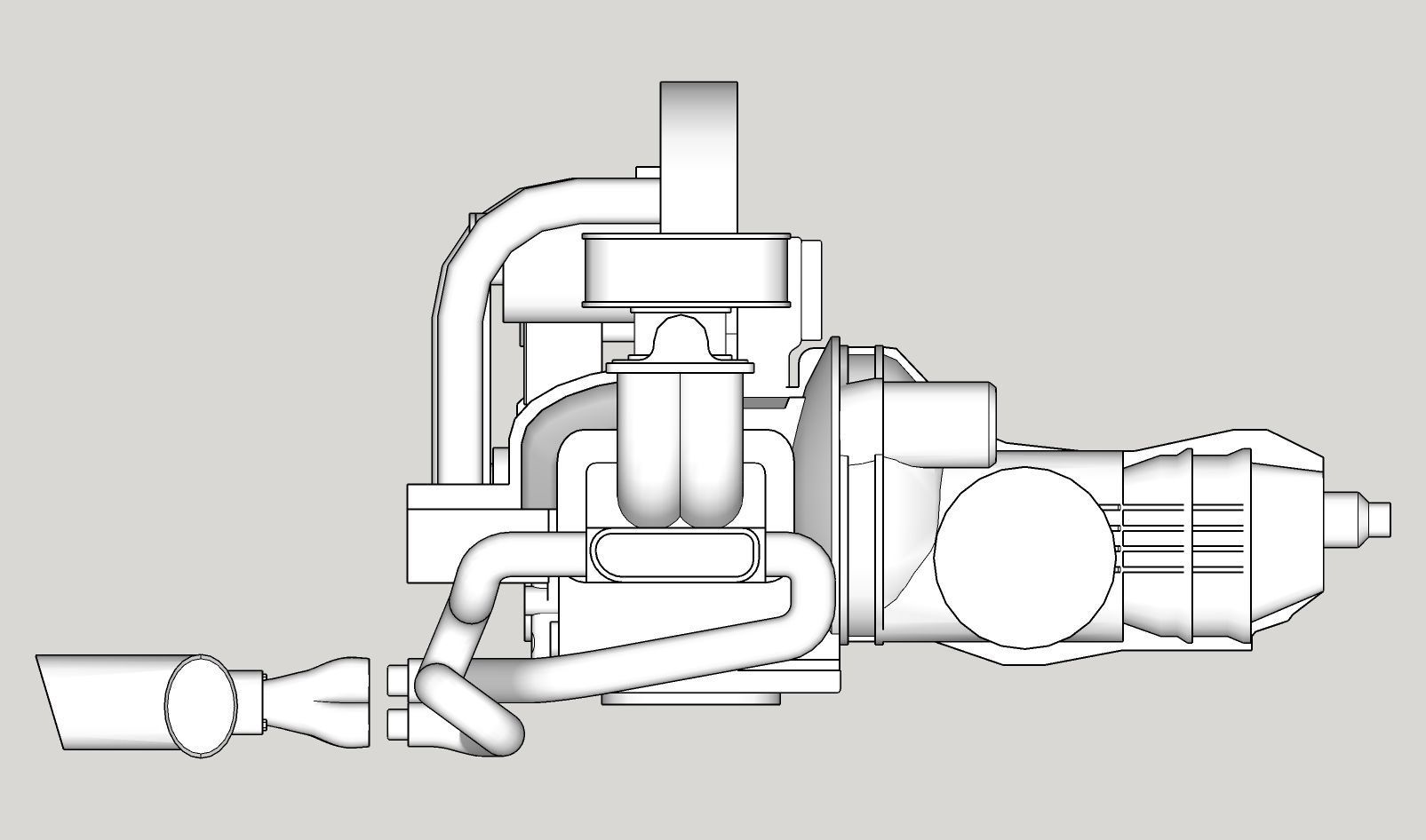 Printable VW engine 3D print model_6