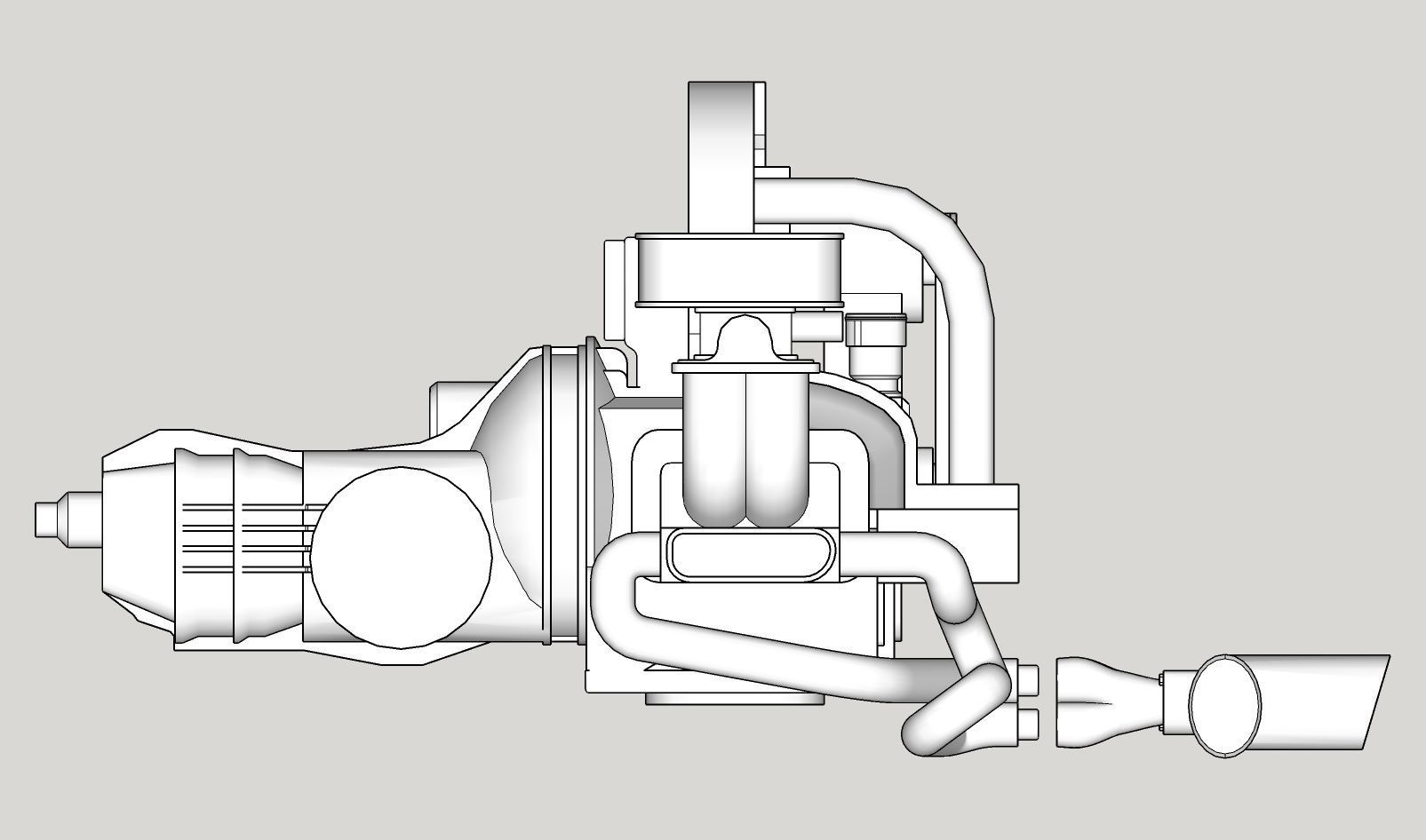 Printable VW engine 3D print model_8