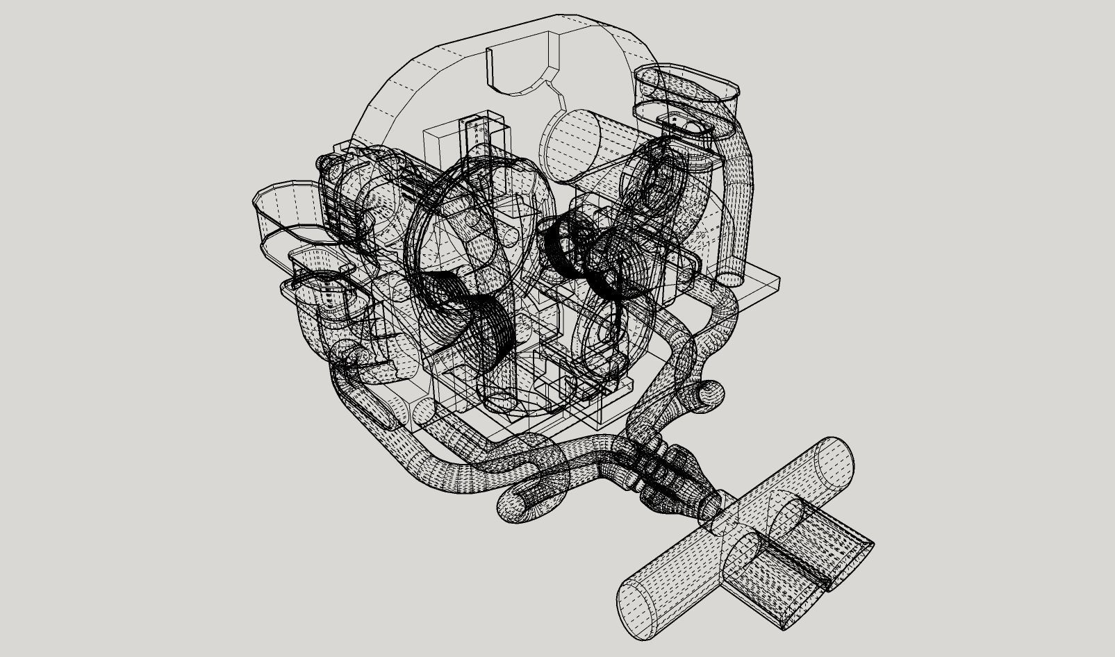 Printable VW engine 3D print model_5