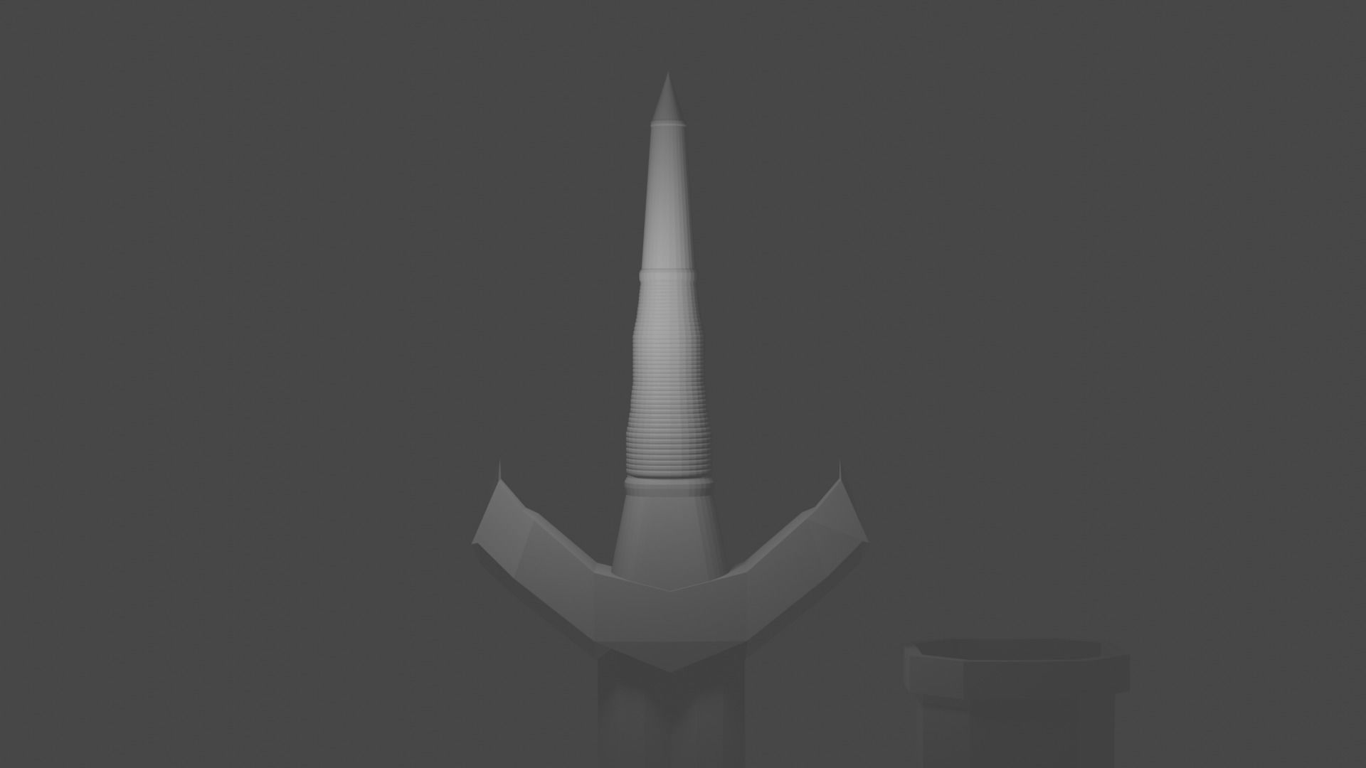 Cartoon Sword Free 3D model_2